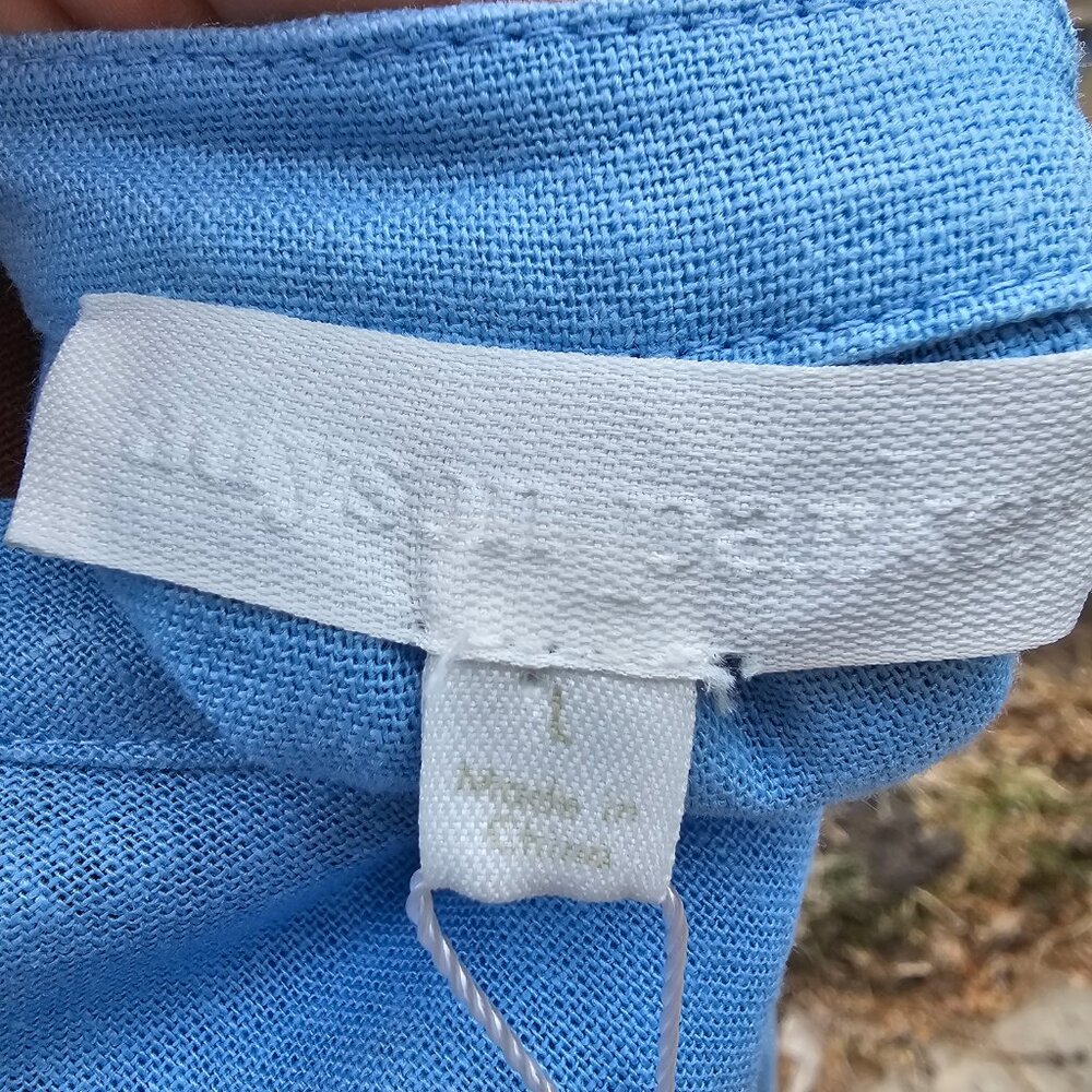 NWT Adyson Parker Blue Midi Dress Sleeveless Size Large - Picture 9 of 12